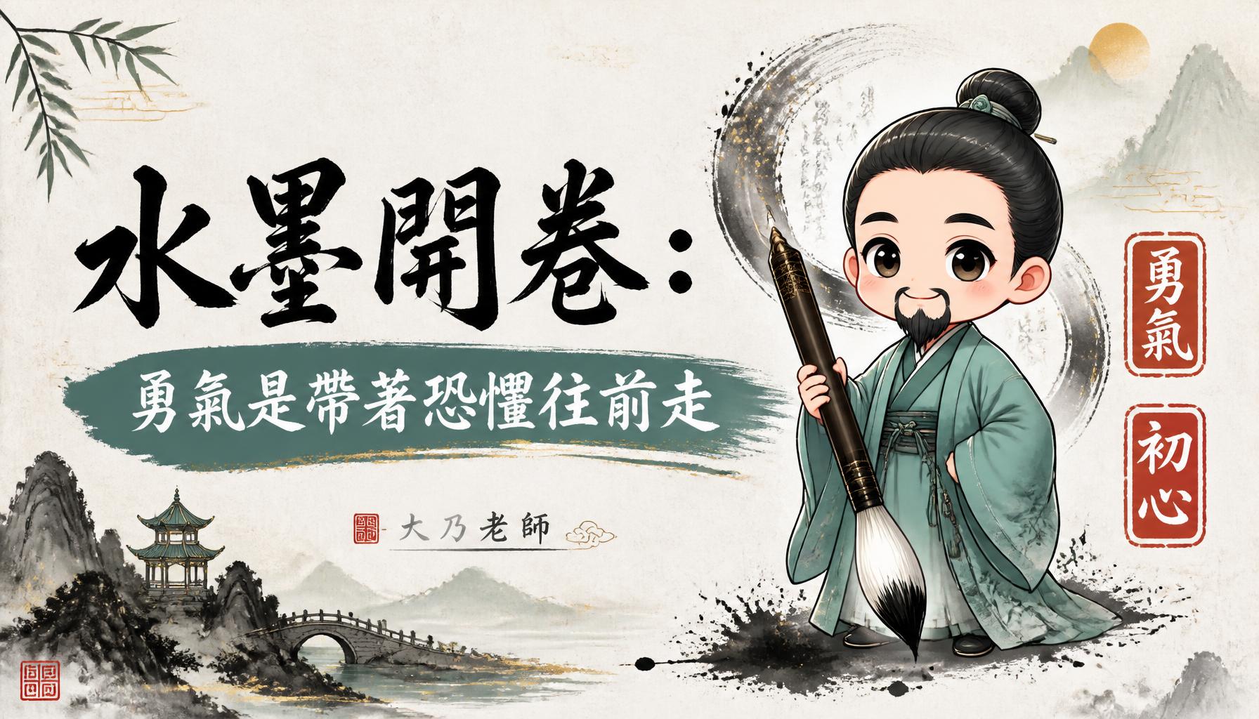 聖功女中分享 100 頁水墨太極簡報封面